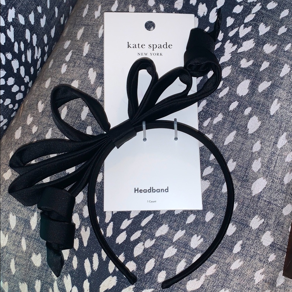 ♠️ Kate Spade New York X Target Black Ribbon Bow Headband Limited Edition 2025